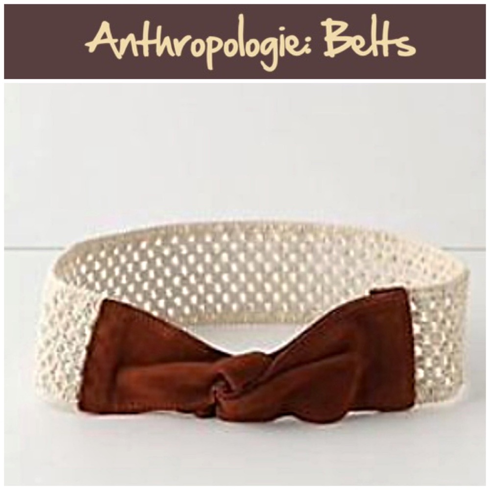 Anthro “Suede Knot Stretch Belt”